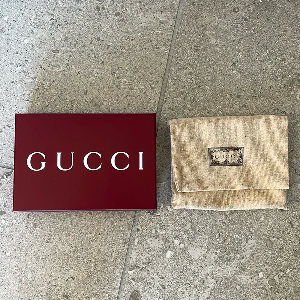 Gucci Wallet Dust Bag & Box